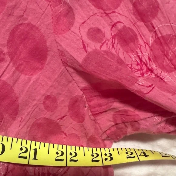 Cato Pink Button‎ Down Women's Shirt 14/16W gorgeous sparkly Polka dots - Picture 11 of 15